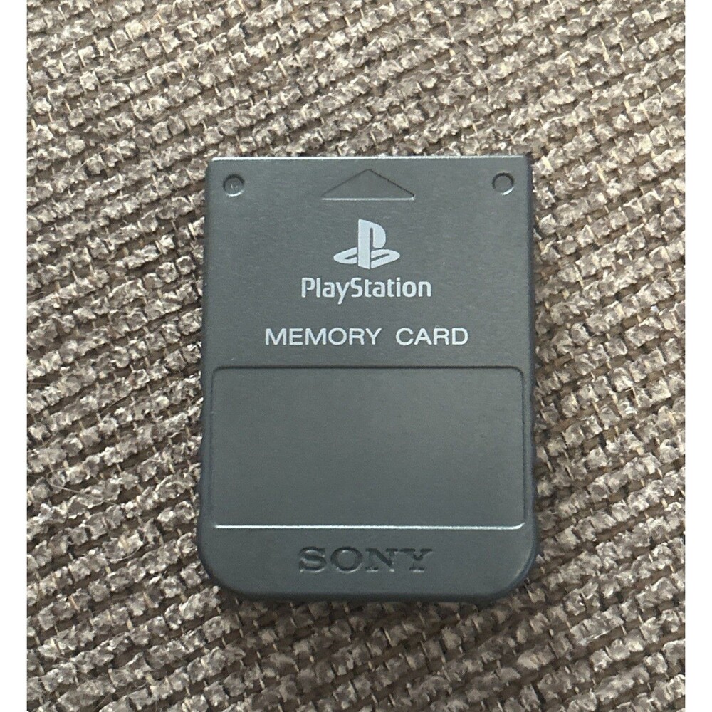 Sony PlayStation OEM Official 1 PS1 PSX Memory Card SCPH-1020 - BLACK - Untested